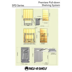 Pull Down Organizer For Wall Cabinets, Chrome, 22.25"W -Kitchen Storage Store d21124c70e7a5d8e 8044 w800 h800 b1 p0