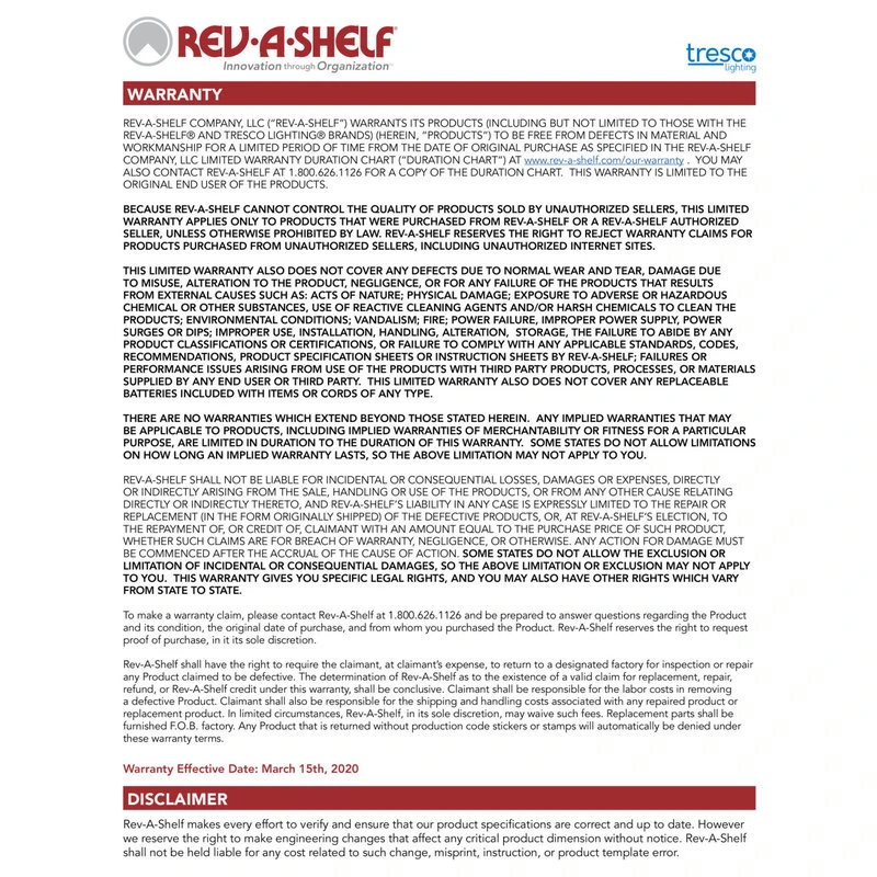 Kidney 1-Shelf Lazy Susan For Corner Base Cabinet, White, 24"W 7 Kidney 1-Shelf Lazy Susan For Corner Base Cabinet, White, 24"W - Image 5