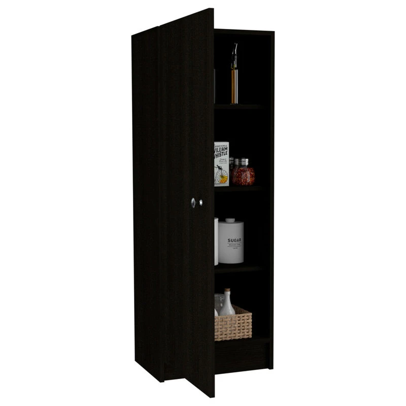 FM FURNITURE Miami Pantry, Black Wengue 5 FM FURNITURE Miami Pantry, Black Wengue - Image 3
