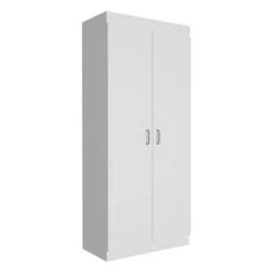 TuHome White Modern Engineered Wood Varese Pantry Cabinet