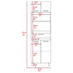 FM FURNITURE Auburn Microwave Pantry Cabinet, White -Kitchen Storage Store dac1adba03515877 1831 w800 h800 b1 p0