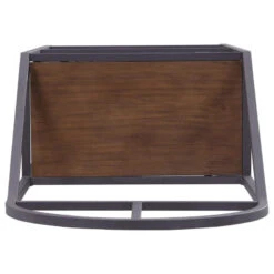 Industrial Bakers Rack, Metal Frame With Arched Top & Rustic Brown Shelves -Kitchen Storage Store dbe1098402a0187d 1698 w800 h800 b1 p0