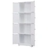 Bushnell 4 Tier Wood Kitchen Pantry Storage Cabinet, White, Standard -Kitchen Storage Store dcb1165b0fb2b116 9414 w800 h800 b1 p0