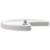 Kidney 1-Shelf Lazy Susan For Corner Base Cabinet, White, 24"W -Kitchen Storage Store dd8124570e7a5dce 8088 w800 h800 b1 p0