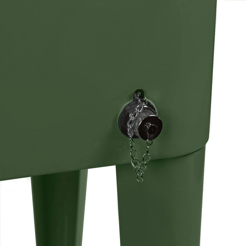 Green Retro 80 Quart Rolling Cooler Patio Outdoor Ice Chest Drink Bar 8 Green Retro 80 Quart Rolling Cooler Patio Outdoor Ice Chest Drink Bar - Image 6