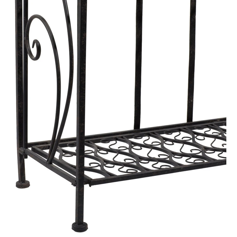 Traditional Black Metal Bakers Rack 63376 8 Traditional Black Metal Bakers Rack 63376 - Image 6
