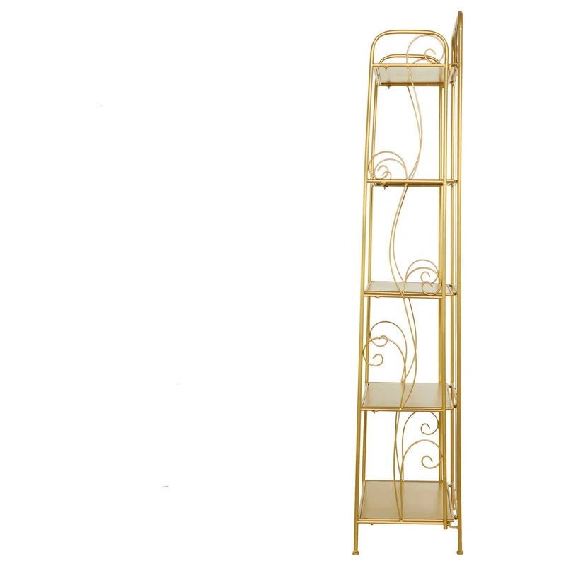 Gold Iron Glam Bakers Rack, 67"x24"x13" 560045 5 Gold Iron Glam Bakers Rack, 67"x24"x13" 560045 - Image 3