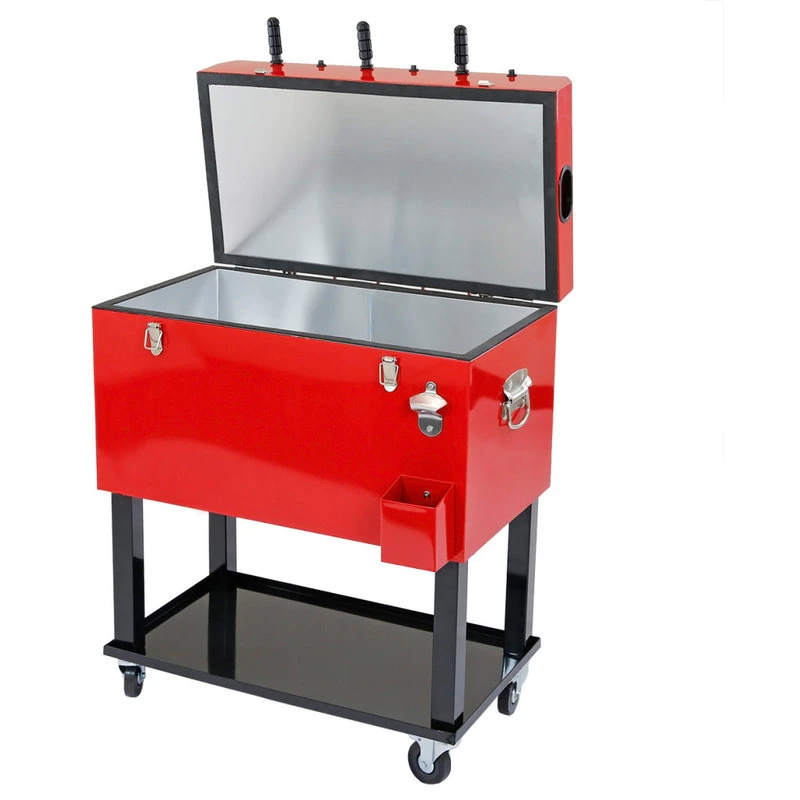 Clevr 68 Quart Rolling Foosball Cooler Ice Chest 4 Clevr 68 Quart Rolling Foosball Cooler Ice Chest - Image 2