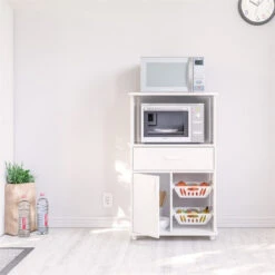 Boahaus Grenoble 1-Drawer Modern Wood Kitchen Storage Cabinet In White -Kitchen Storage Store e0d19b2f03aceefe 2645 w800 h800 b0 p0