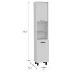 FM FURNITURE Sheffield Pantry Cabinet, White 15 FM FURNITURE Sheffield Pantry Cabinet, White -Kitchen Storage Store e1917b7e03515870 1831 w800 h800 b1 p0