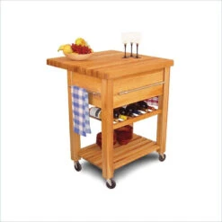 Catskill Baby Grand Butcher Block Workcenter With Wine Rack In Natural -Kitchen Storage Store e1d1670603c996a9 3568 w800 h800 b0 p0