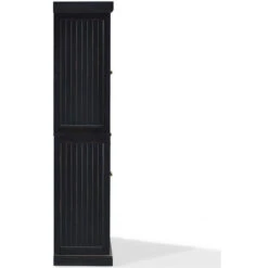 Crosley Seaside 4 Door Coastal Pantry In Black 11 Crosley Seaside 4 Door Coastal Pantry In Black -Kitchen Storage Store e4e1adbc0fb4cf68 3873 w800 h800 b1 p0