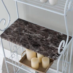 Destin 4 Tier Freestanding Kitchen Bakers Rack With White Metal Frame 9 Destin 4 Tier Freestanding Kitchen Bakers Rack With White Metal Frame -Kitchen Storage Store e57193030c80698b 1454 w800 h800 b0 p0