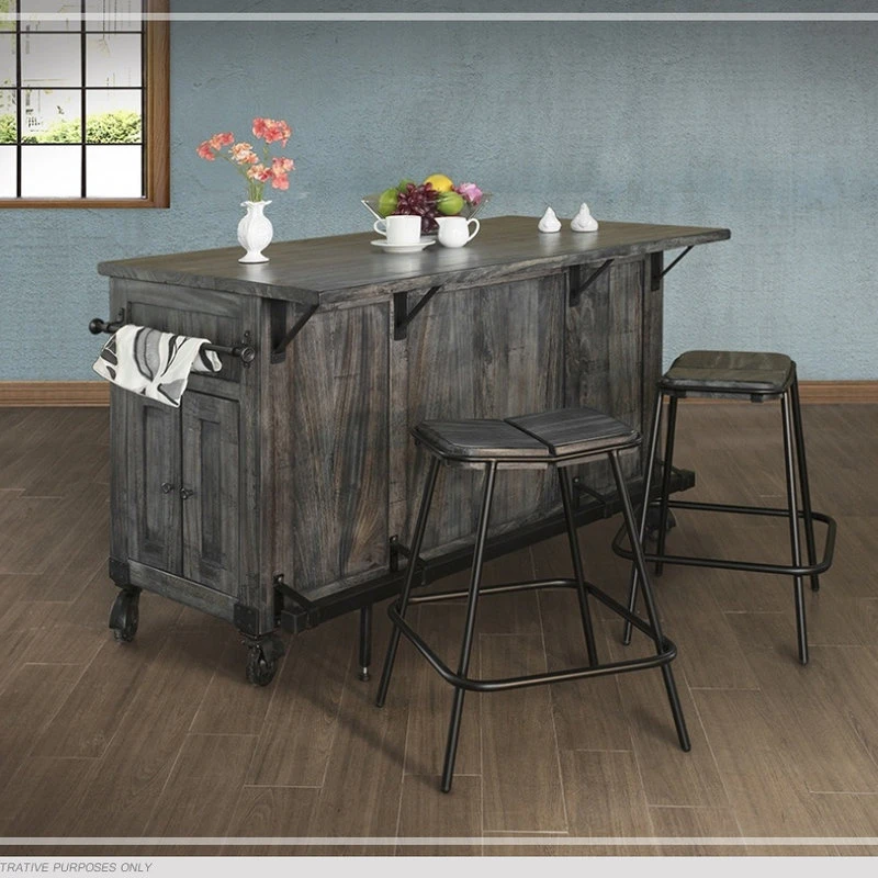 Sawyer Solid Parota Wood Kitchen Island 4 Sawyer Solid Parota Wood Kitchen Island - Image 2