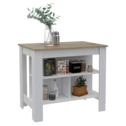 Tuhome Modern Engineered Wood White Cala Kitchen Island -Kitchen Storage Store eae1231b001e6021 4775 w800 h800 b1 p0
