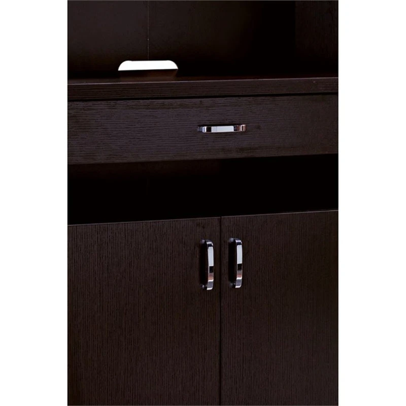 Benjara 15.5" 2-door Transitional Wood Bakers Cabinet With 1 Drawer In Brown 6 Benjara 15.5" 2-door Transitional Wood Bakers Cabinet With 1 Drawer In Brown - Image 4