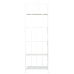 French Country White Metal Bakers Rack 560822 12 French Country White Metal Bakers Rack 560822 -Kitchen Storage Store ebe1d68f01731f32 7934 w800 h800 b1 p0