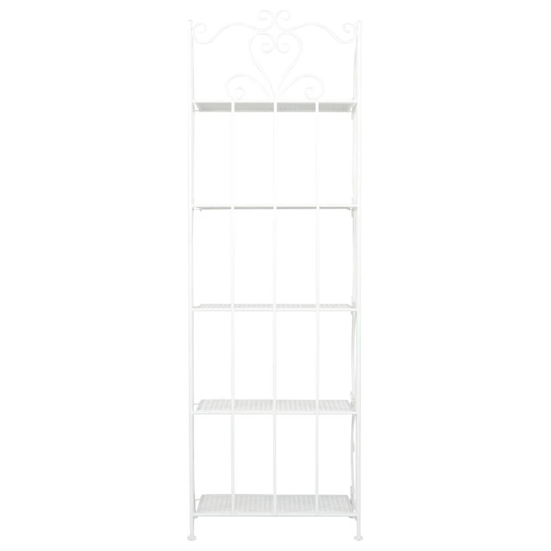 French Country White Metal Bakers Rack 560822 6 French Country White Metal Bakers Rack 560822 - Image 4