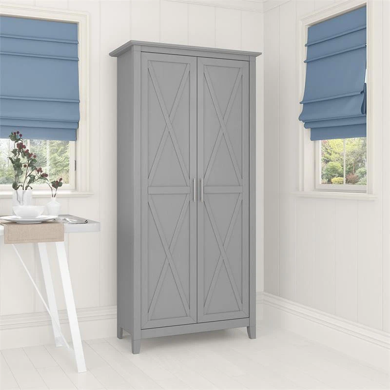 Key West Kitchen Pantry Cabinet In Cape Cod Gray - Engineered Wood 4 Key West Kitchen Pantry Cabinet In Cape Cod Gray - Engineered Wood - Image 2