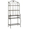 Camelot Baker's Rack, Black Gold Finish -Kitchen Storage Store ec414ed20ae22697 7045 w800 h800 b1 p0