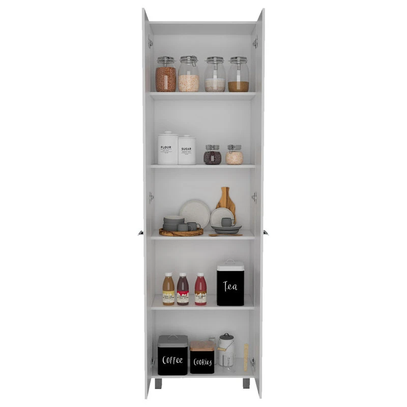 FM FURNITURE Pensacola Pantry Cabinet, White 4 FM FURNITURE Pensacola Pantry Cabinet, White - Image 2
