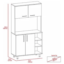 FM FURNITURE Colorado Pantry Cabinet, White 17 FM FURNITURE Colorado Pantry Cabinet, White -Kitchen Storage Store f0e16b4e0351586a 1831 w800 h800 b1 p0