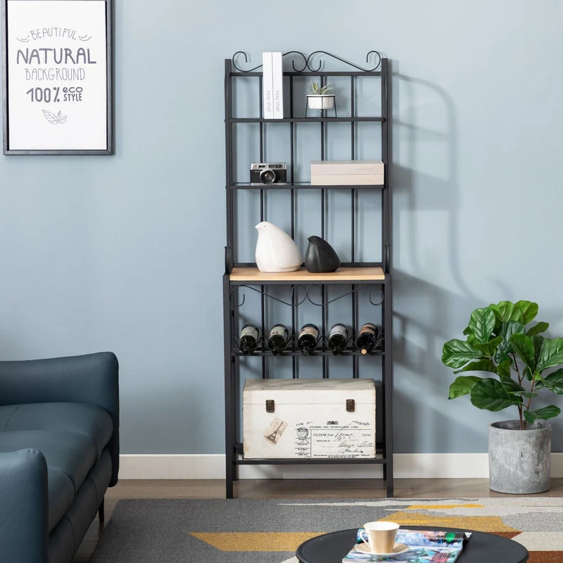 Boraam Praha Metal Bakers Rack With Black Finish 12503 5 Boraam Praha Metal Bakers Rack With Black Finish 12503 - Image 3