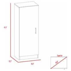 FM FURNITURE Miami Pantry, White -Kitchen Storage Store f22166c5035158a3 1883 w800 h800 b1 p0