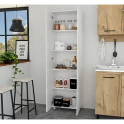 FM FURNITURE Pensacola Pantry Cabinet, White 10 FM FURNITURE Pensacola Pantry Cabinet, White -Kitchen Storage Store f311161c0351589c 1831 w800 h800 b0 p0