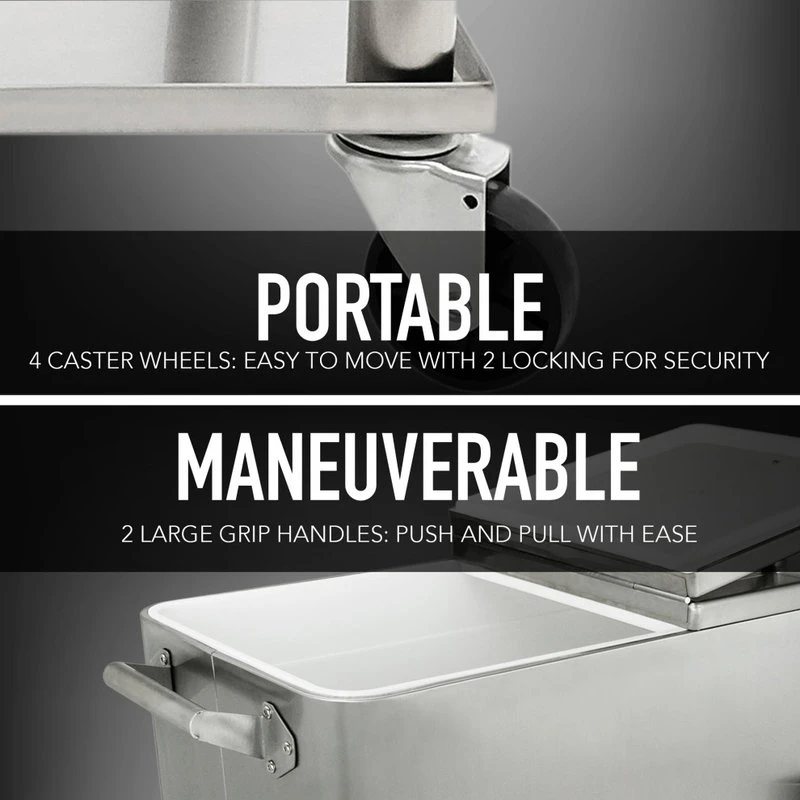 Patio Cooler, Stainless, 80 Qt. 9 Patio Cooler, Stainless, 80 Qt. - Image 7