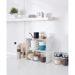 Stackable Countertop Shelf, Steel, Small, Holds 6.6 Lbs, Stackable, White, Small -Kitchen Storage Store ff81cd91025ad527 9581 w800 h800 b0 p0