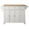 Crosley Cambridge Natural Wood Top Kitchen Island, White Finish -Kitchen Storage Store fff15e09065cafa2 3184 w800 h800 b1 p0
