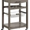 Linon Natalie Wood Granite Top Kitchen Island In Gray -Kitchen Storage Store home design 1