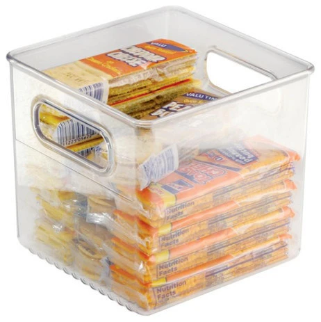 InterDesign Fridge Pantry Binz, Clear, 8"x8"x6" 3 InterDesign Fridge Pantry Binz, Clear, 8"x8"x6"
