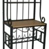 Bowery Hill 4 Shelf Baker's Rack In Black -Kitchen Storage Store home design 31