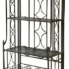 Pemberly Row Iron Bakers Wine Rack In Antique Black 1 Pemberly Row Iron Bakers Wine Rack In Antique Black -Kitchen Storage Store home design 36