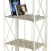 Pemberly Row 16" 4 Tier Iron Bakers Rack In White 1 Pemberly Row 16" 4 Tier Iron Bakers Rack In White -Kitchen Storage Store home design 37