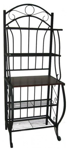 Boraam Valencia Metal Bakers Rack With Black Finish 12500 3 Boraam Valencia Metal Bakers Rack With Black Finish 12500