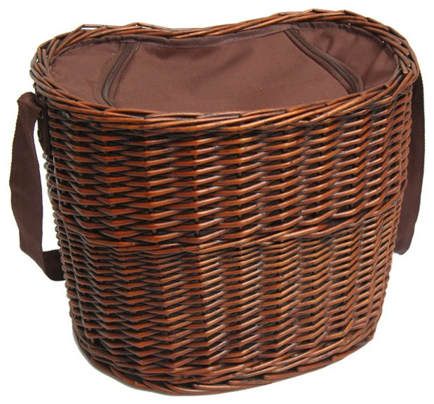 Traditional Round Willow Cooler Basket