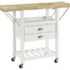 Crosley Bristol Double Drop Leaf Kitchen Cart -Kitchen Storage Store home design 8