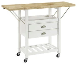 Crosley Bristol Double Drop Leaf Kitchen Cart
